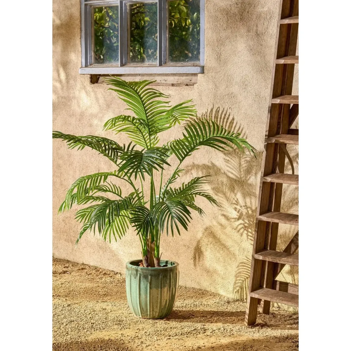 Areca Palm Kunstplant in Pot – H134 x Ø50 cm – Groen