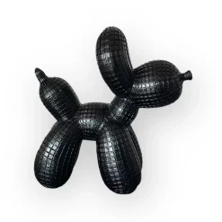 Balloon hond staand zwart klein