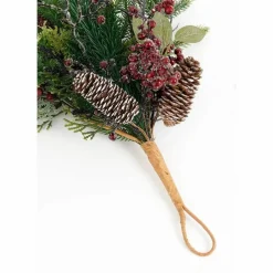 Bodi Druppelvormige Kerstslinger – L110 x B18 x H10 cm – Bordeaux