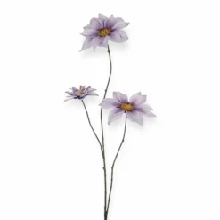 Countryfield kunstbloemen Clematis lila/paars – 89cm