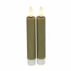 Countryfield LED Dinerkaarsen Kort Taupe 2 stuks Inclusief Afstandsbediening