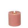 Countryfield LED Kaars roze 10 x 10 cm