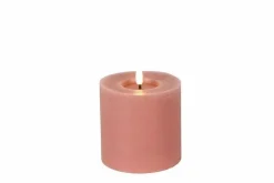 Countryfield LED Kaars roze 10 x 10 cm