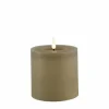 Countryfield LED Kaars Taupe 10 x 10 cm