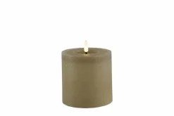 Countryfield LED Kaars Taupe 10 x 10 cm