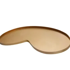 Decoratie dienblad kidney niervorm Villeta gold goud