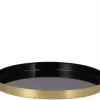 Decoratief Dienblad Marrakech 26×2 cm goud zwart
