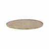 Dienblad rond goud mat metaal – 46x46x2 cm