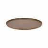 Dienblad rond taupe goud metaal – 2 afmetingen