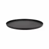 Dienblad rond zwart metaal – 36x36x2CM