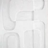3D wanddecoratie organisch wit 80x120cm