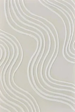 3D wanddecoratie 83x123cm beige wit #2