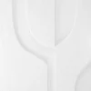 3D wanddecoratie 80x80cm Organisch wit