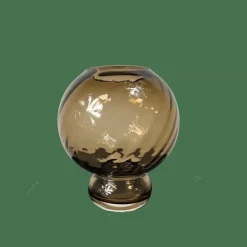 Fidrio Glass – H20 D17 – bol vaas – Vaas op voet – Coffee vaas