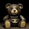 Glasschilderij Knuffelbeer 60x80cm