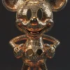 Glasschilderij Mickey Mouse disney goud
