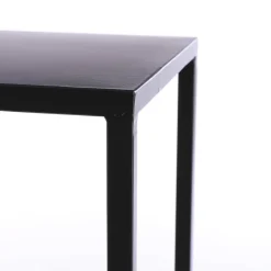 Goa Bijzettafel – Set van 2 – L30 x B30 x H70 cm – Metaal – Zwart