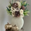 Herfstdecoratie set Beige bruin met pompoenen