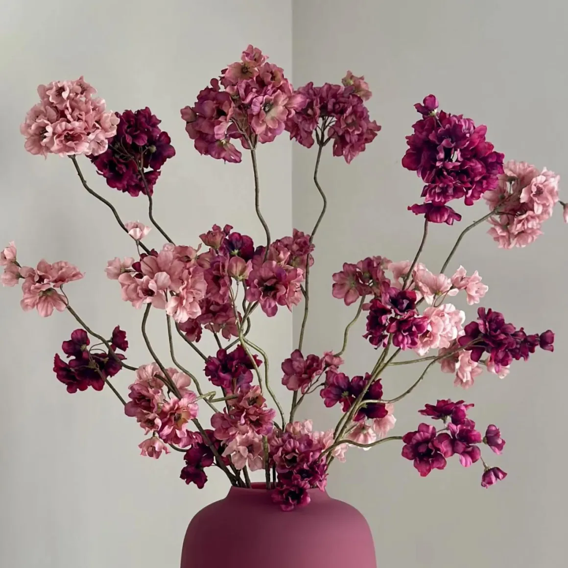Herfst decoratie set burdgundy gold