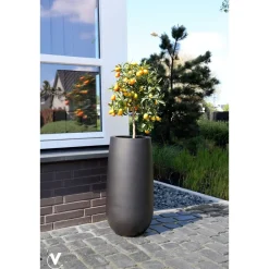 Hoge zwarte xxl vaas Idaho black 70 of 100 cm