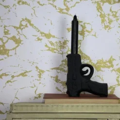 HV kandelaar Gun pistool mat Zwart