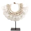 J37 kleine schelp ketting ornament op voet