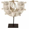 J67 kleine schelp ornament op voet standaard