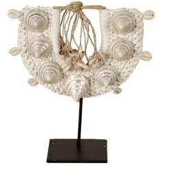 J67 kleine schelp ornament op voet standaard