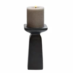 Kaarshouder Calama M zwart L10 x H10 x H18 cm – Vase the world