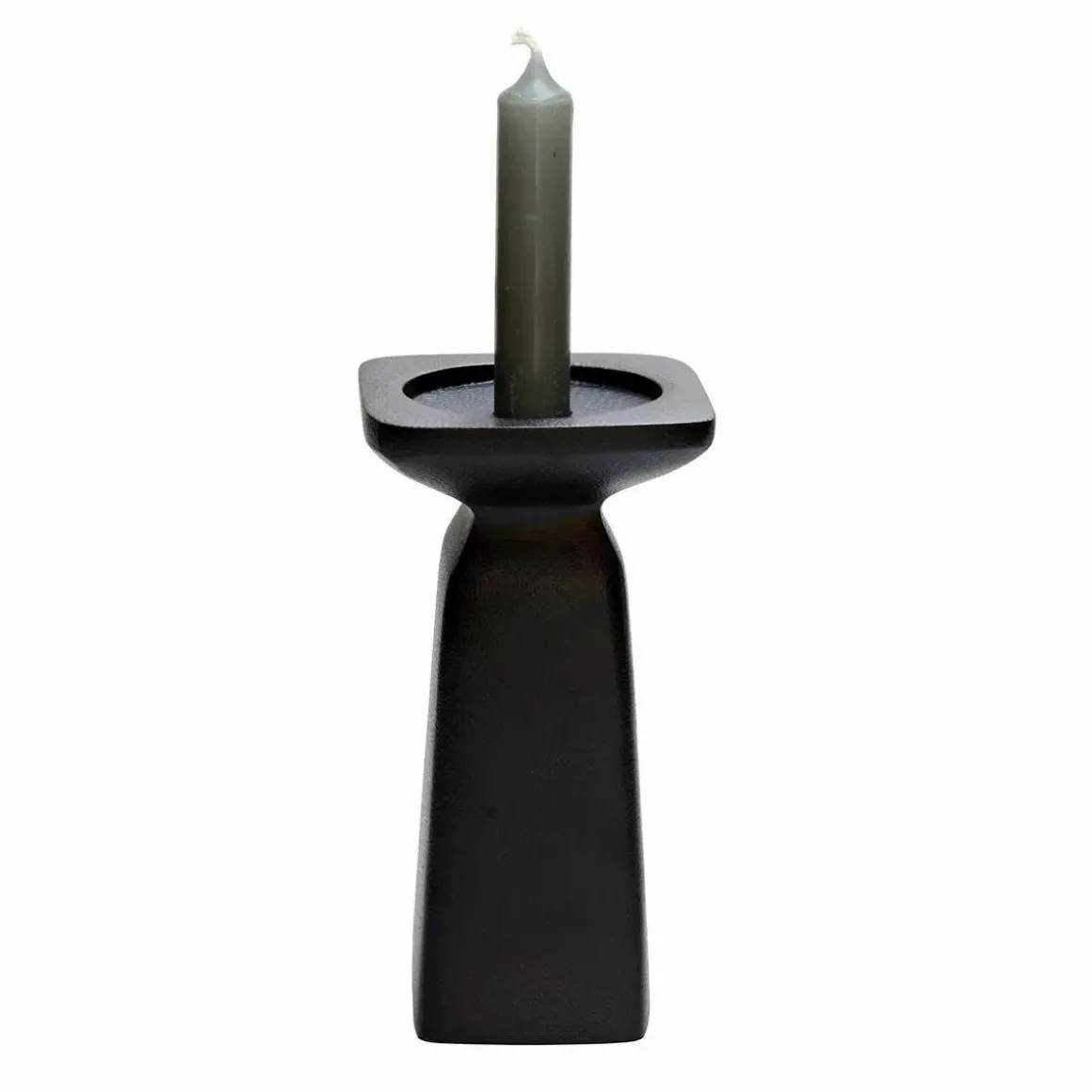 Kaarshouder Calama M zwart L10 x H10 x H18 cm – Vase the world