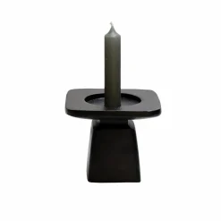 Kaarshouder Calama S zwart L12 x B12 x H10 cm – Vase the world