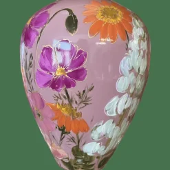 Kander luxe vaas flowermix mauve