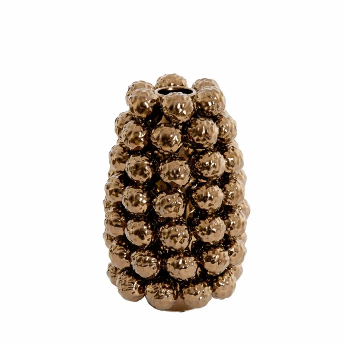 Kerstballen vaas brons Ø18,5×28 cm – Light & Living
