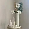 Kerst decoratie complete tafel decoratie set japandi ivory goud