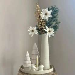 Kerst decoratie complete tafel decoratie set japandi ivory goud
