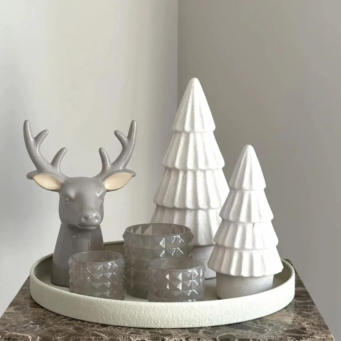 Kerst decoratie complete tafel decoratie set japandi