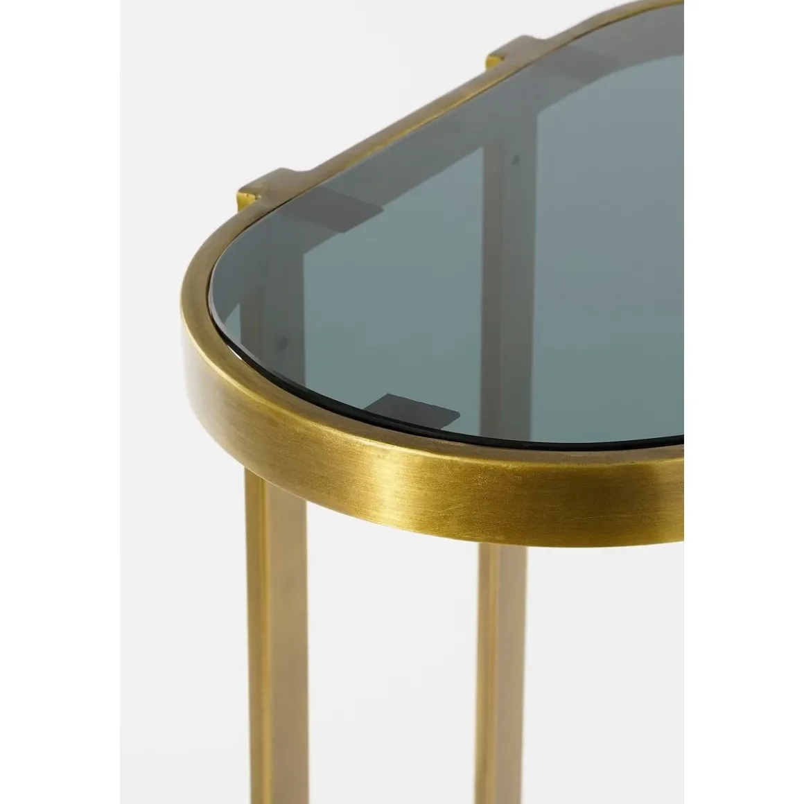 Kevin Bijzettafel – Set van 2 – L54 x B34 x H56 cm – Metaal – Goud