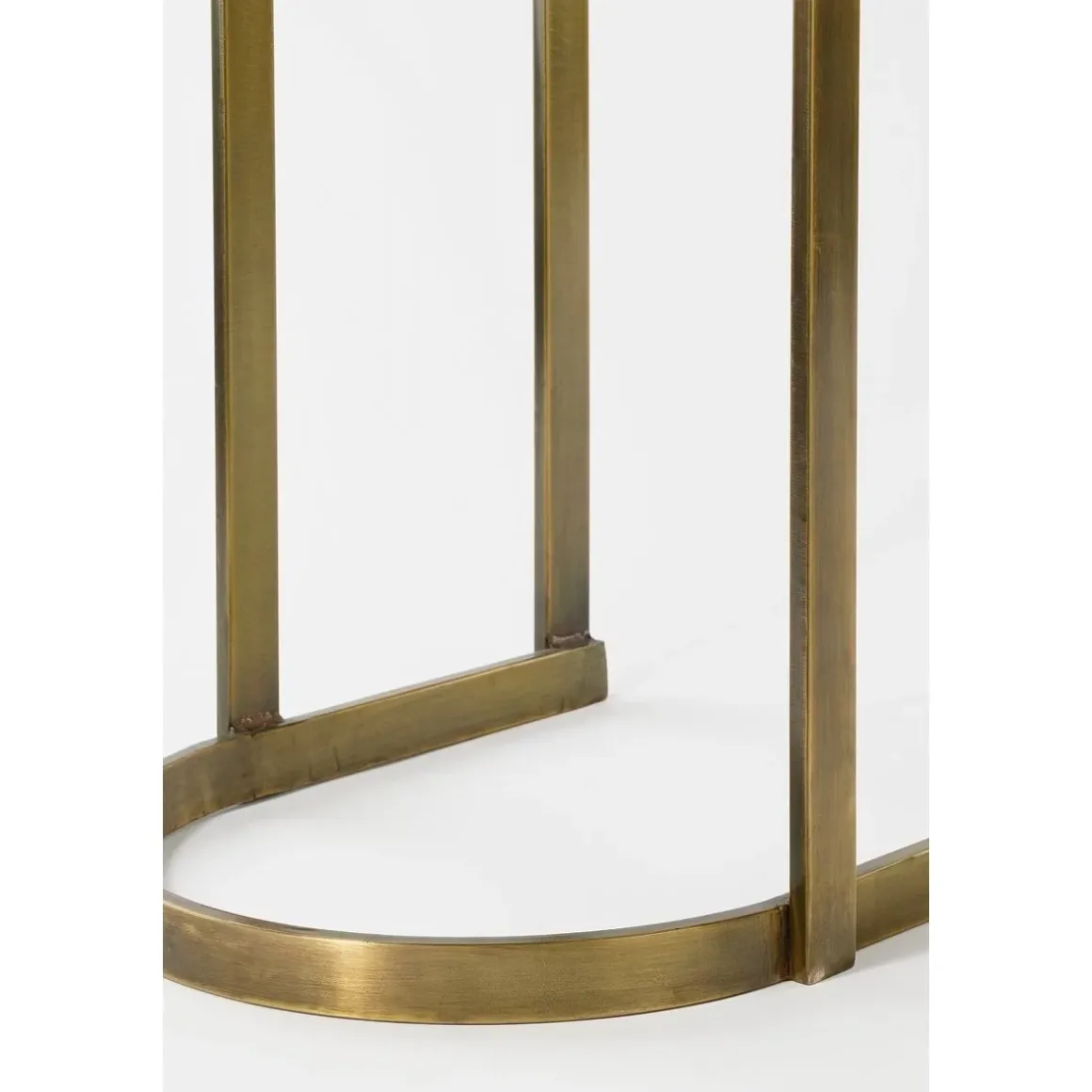 Kevin Bijzettafel – Set van 2 – L54 x B34 x H56 cm – Metaal – Goud