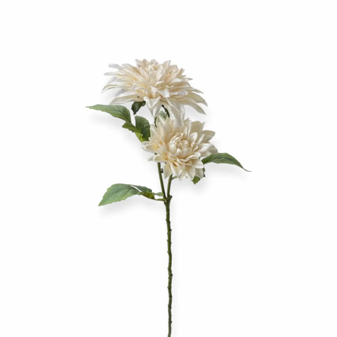 Kunstbloem beige creme velvet
