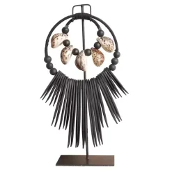 K32 Zwarte Octo Ketting ornament op voet standaard S