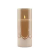 Led kaars in glas mood light gold 10x25cm
