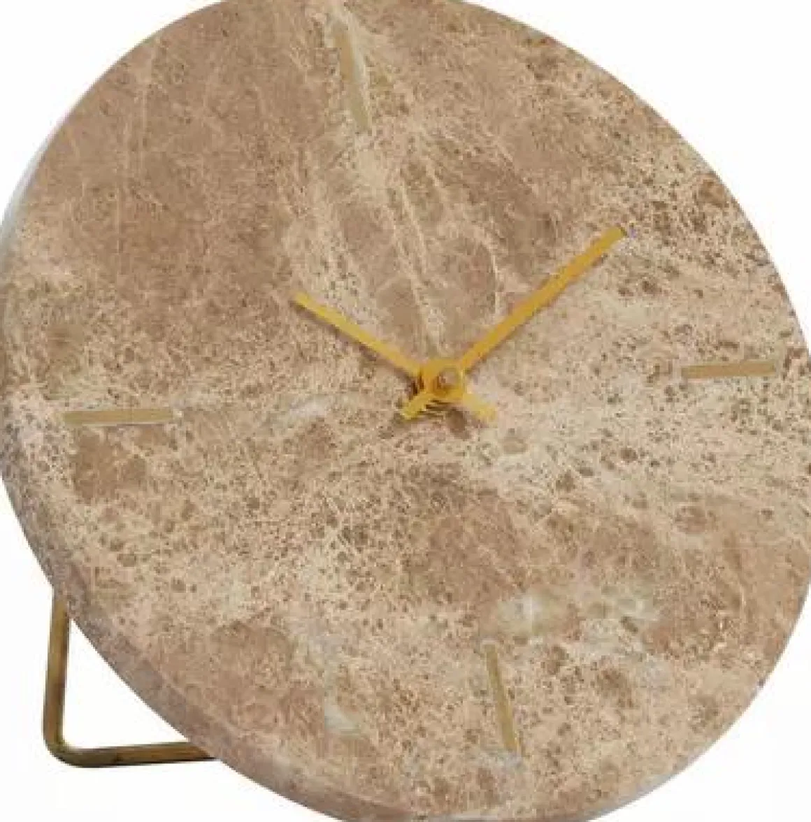 Light & Living klok steen moreno 15x13cm bruin