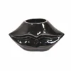 lip vaas mat Zwart 21x19x11cm