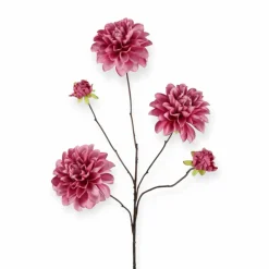Losse zijde bloem Dahlia donker roze – 90 cm