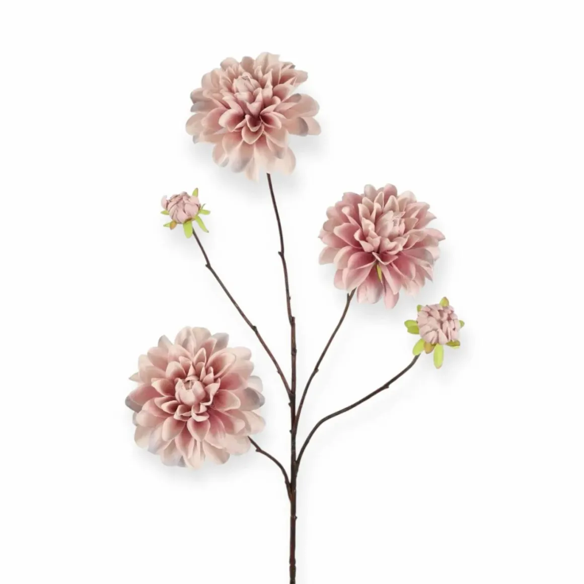 Losse zijde bloem Dahlia oud roze – 90 cm