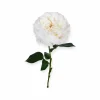 Losse zijden bloem wit 60 cm