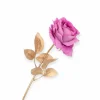 Losse zijden Roos Goldie paars 75 cm