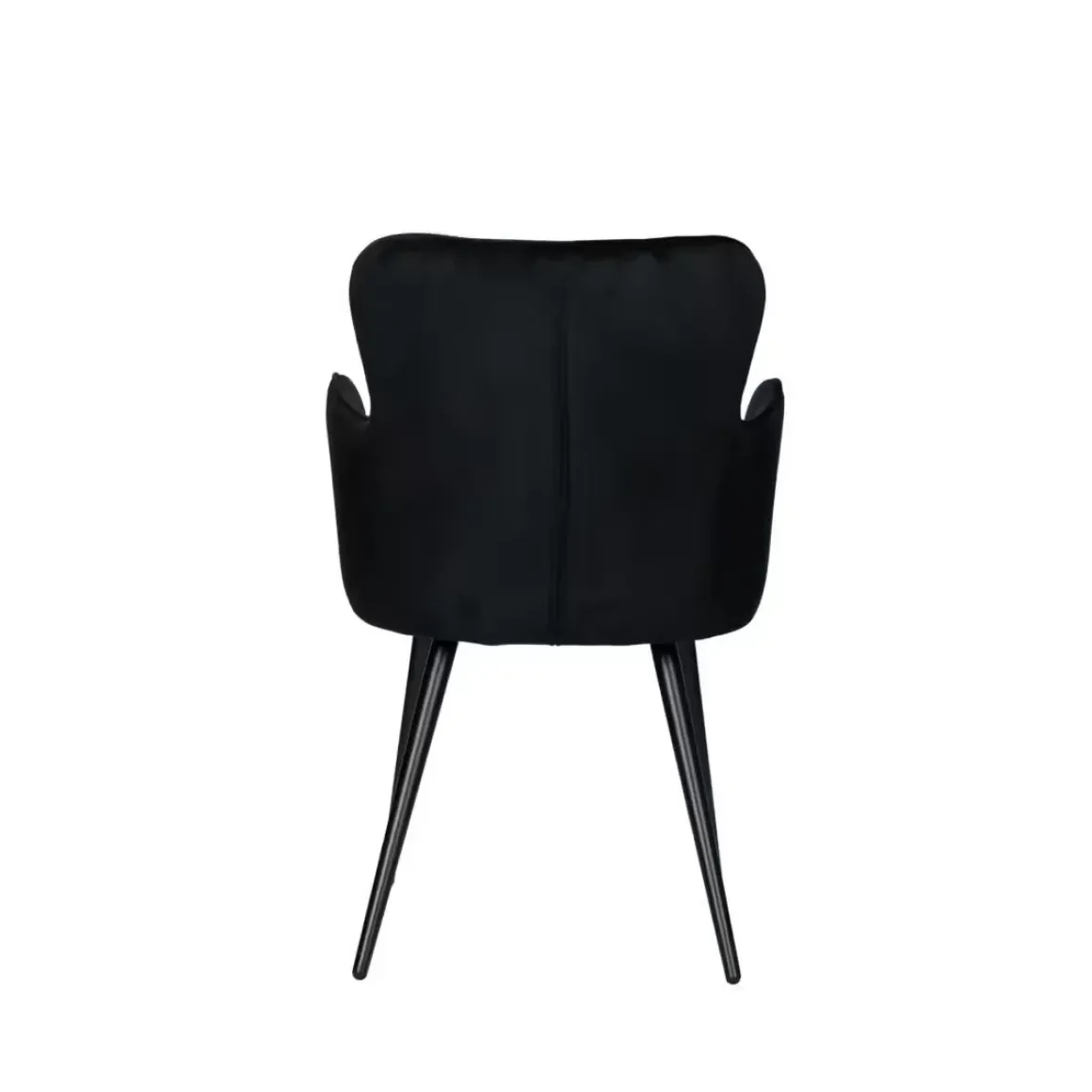Luxe eetkamerstoelen Vleugelstoel zwart (Set van 2)
