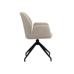 Luxe eetkamerstoel Storm Draaistoel Beige