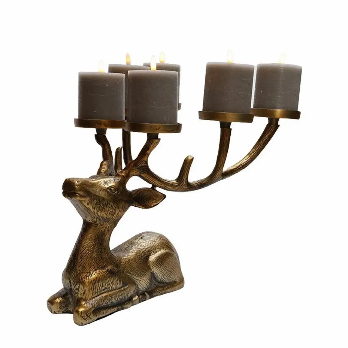 Maloca aged brass